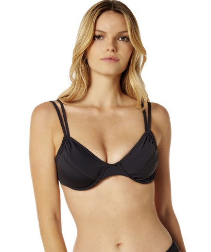 Bikini Red Point Sujetador Negro Con Aros Copa C Tienda Azulik