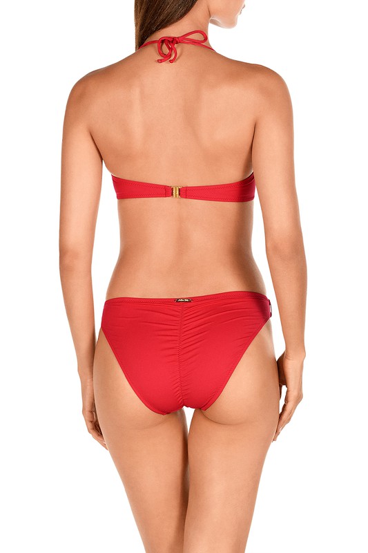 Bikini Dolores Cortés Bandeau Rojo Tienda Azulik