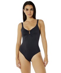 Bañador de mujer Red Point reductor copa C rayado — Tienda Azulik