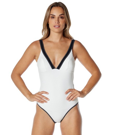 Red Point Low Cut Swimsuit ADY