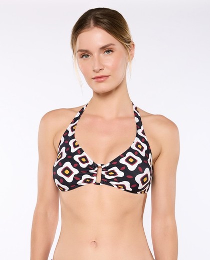 Bikini Red Point Sujetador Top Anilla SIBILA