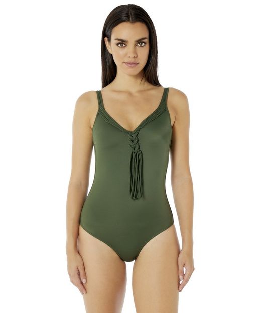 Maillot de bain basique Ariana Red Point