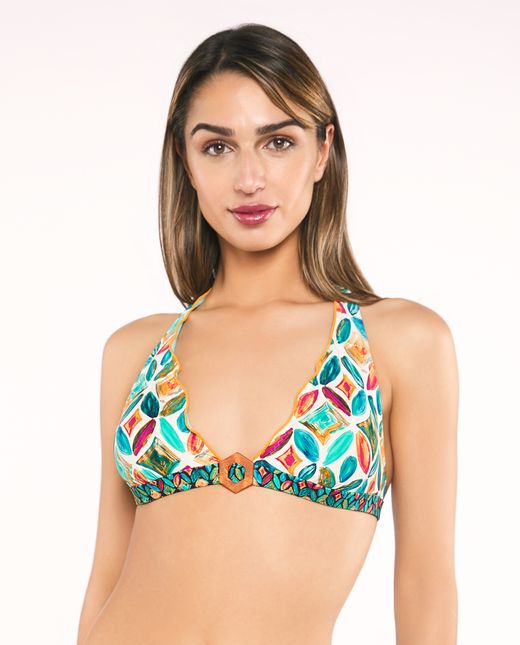 Bikini Red Point Sujetador Top Foam BECKY
