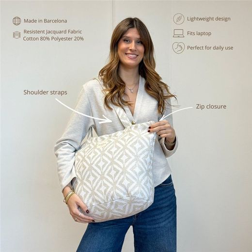 Bolsa Grande con Cremallera De La Mur CAMPO