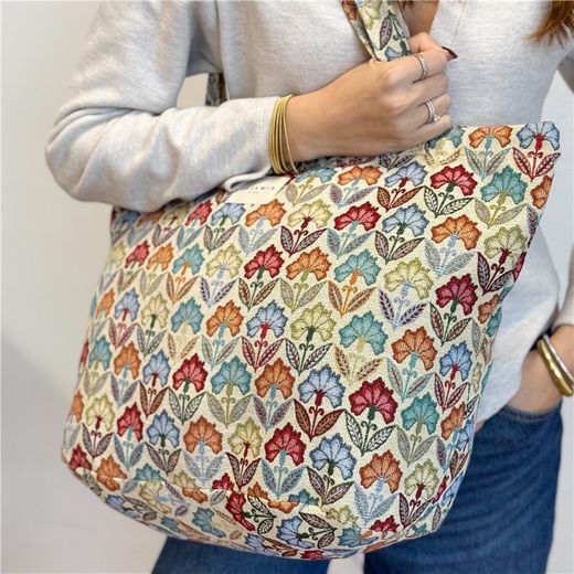 Bolsa Grande con Cremallera De La Mur FLORA