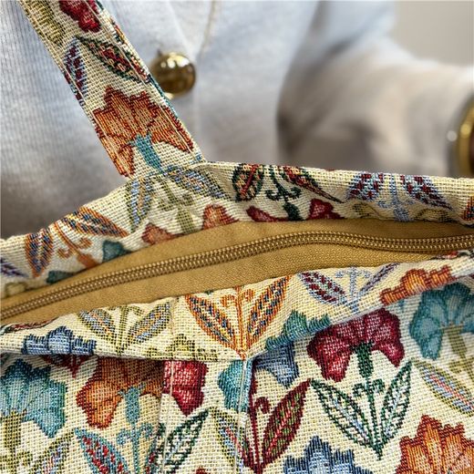 Bolsa Grande con Cremallera De La Mur FLORA