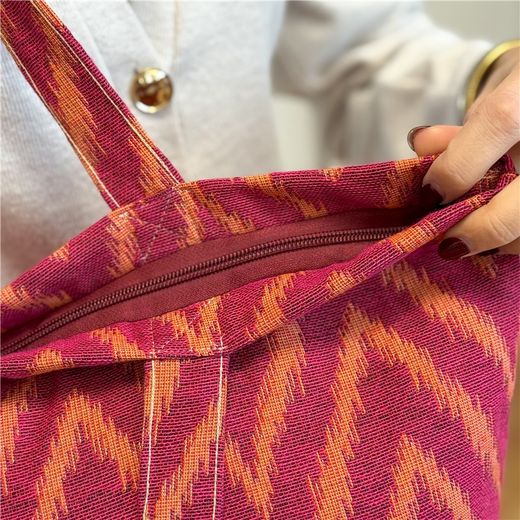 Bolsa Grande con Cremallera De La Mur FUEGO