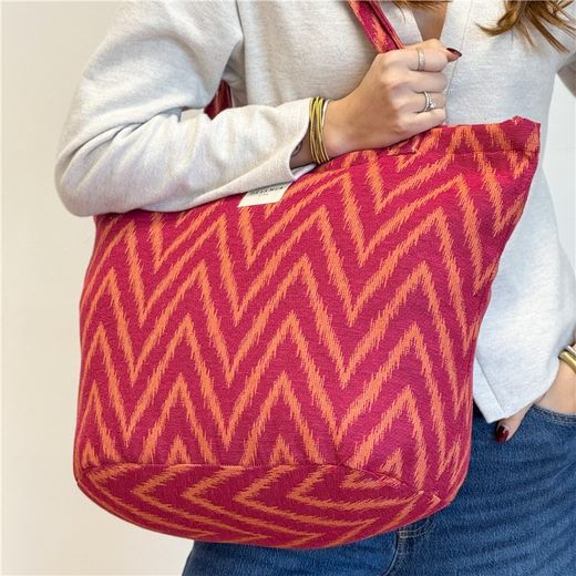 Bolsa Grande con Cremallera De La Mur FUEGO