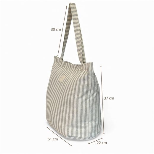 Bolsa Grande de Playa con Cremallera De La Mur LUGRIS