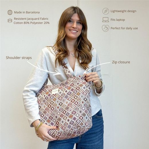 Bolsa Grande con Cremallera De La Mur ONDA