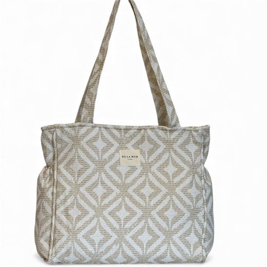 Bolsa Mediana con Cremallera y Bolsillos Laterales De La Mur CAMPO