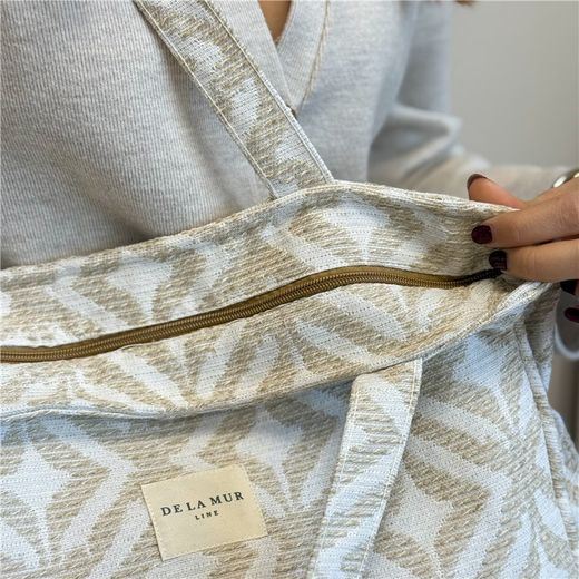 Bolsa Mediana con Cremallera y Bolsillos Laterales De La Mur CAMPO