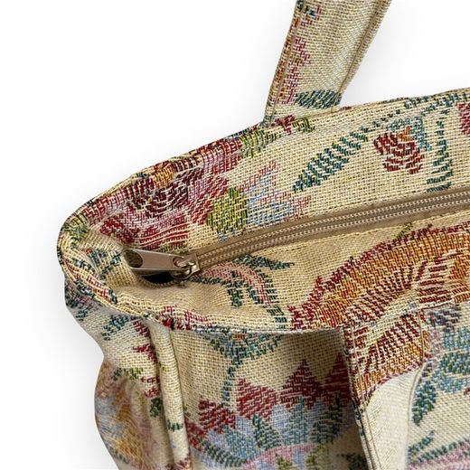 Bolsa Mediana con Cremallera y Bolsillos Laterales De La Mur COLOR