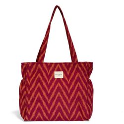 Bolsa Mediana con Cremallera y Bolsillos Laterales De La Mur FUEGO