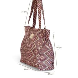 Bolsa Mediana con Cremallera y Bolsillos Laterales De La Mur NANA