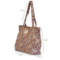 Bolsa Mediana con Cremallera y Bolsillos Laterales De La Mur ONDA