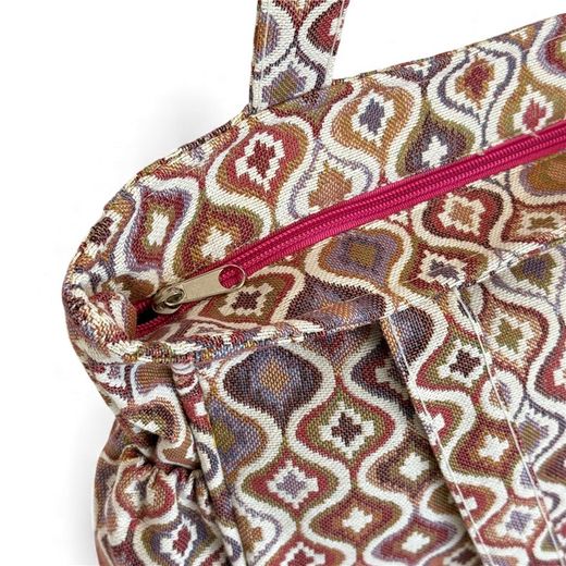 Bolsa Mediana con Cremallera y Bolsillos Laterales De La Mur ONDA