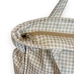 Bolsa Mediana con Cremallera y Bolsillos Laterales De La Mur VISON