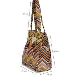 Bolsa Mediana con Cremallera y Bolsillos Laterales De La Mur ZAGA