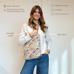 Bolsa Pequeña "Tote Bag" De La Mur FLORA