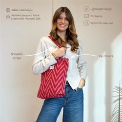 Bolsa Pequeña "Tote Bag" De La Mur FUEGO