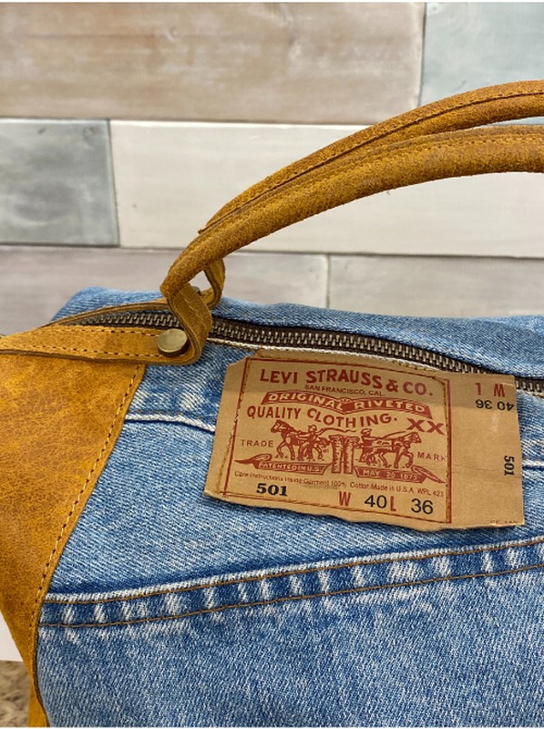 Bolso mujer reciclado de jeans — Tienda Azulik