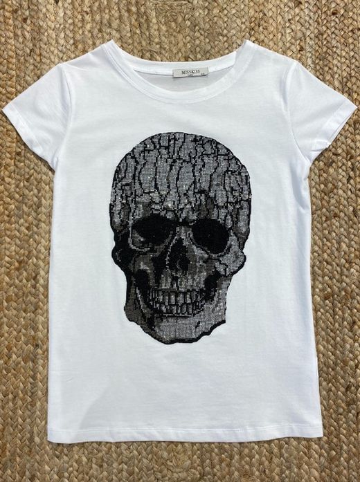 Camiseta Calavera Brillos