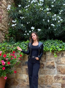 Cazadora Efecto Piel con cremalleras