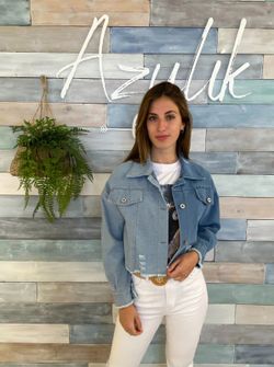 Chaqueta Vaquera Corta Bicolor