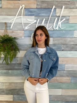 Chaqueta Vaquera Corta Bicolor