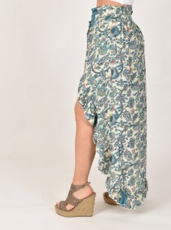 Falda Boho Asimétrica de seda