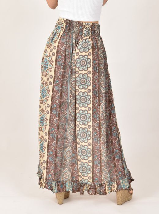 Falda Boho Asimétrica de seda