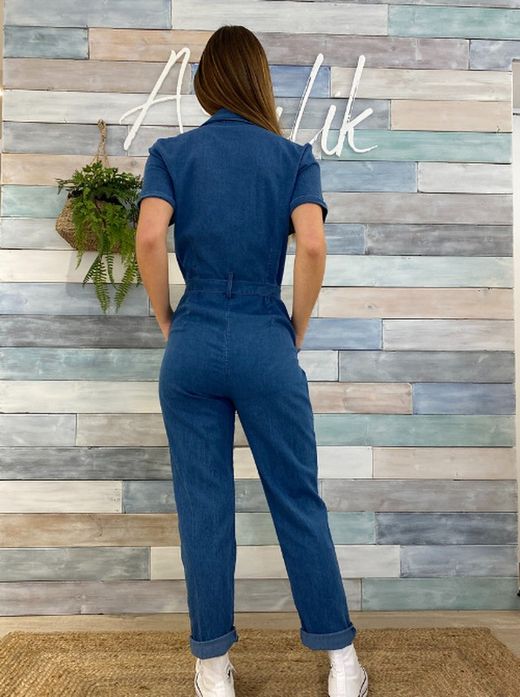 Lange jeans jumpsuit