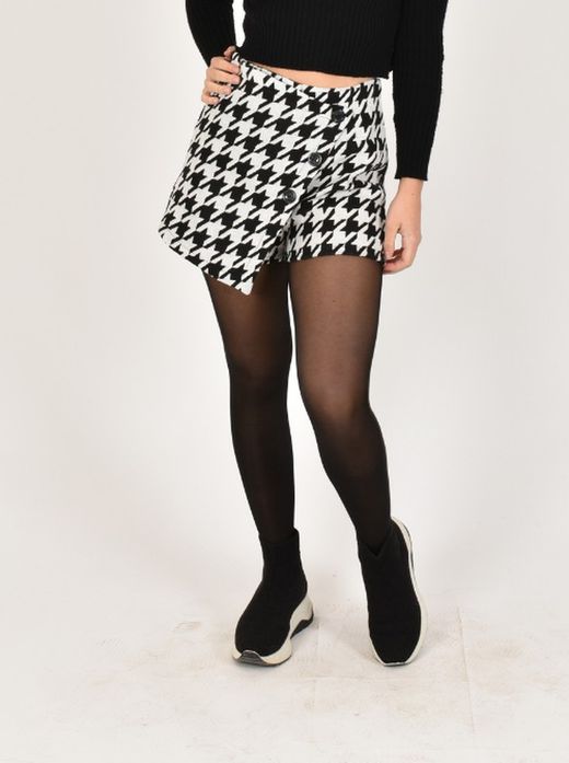 Short Falda Pata de Gallo
