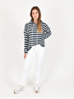 Sudadera Rayas de punto con capucha