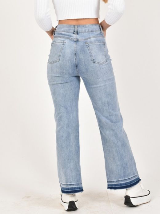 Vaqueros Rectos Tiro Alto