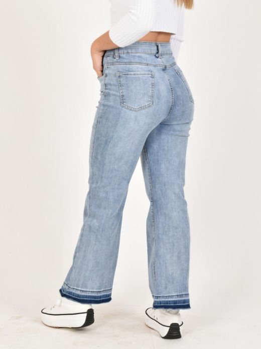 Vaqueros Rectos Tiro Alto