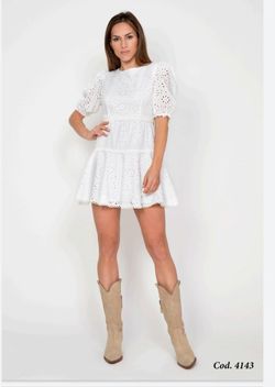 Vestido Corto Boho Ibicenco