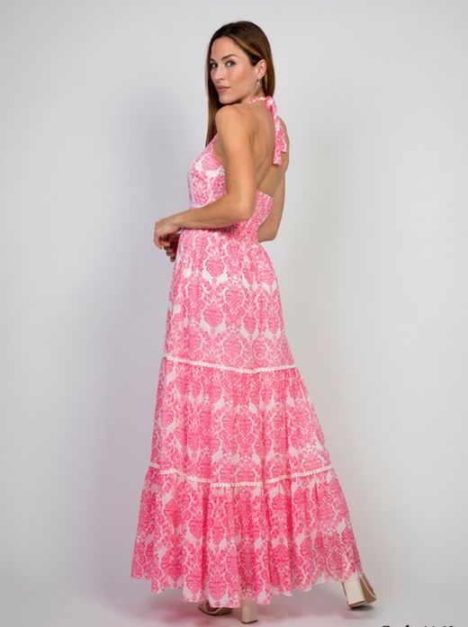 Vestido Largo Cuello Halter