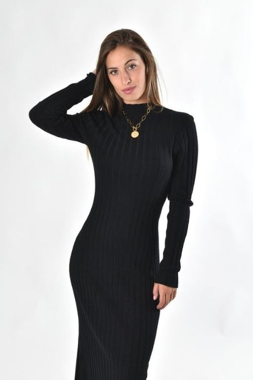 Langarm-Strickkleid